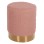 STOOL LEVY FK8408.22 BOUCLE FABRIC DUSTY PINK-GOLD BASE Φ35x42Hcm.