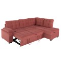 SOFABED RIGHT CORNER JADE FK3144.03R DUSTY PINK VELVET 250x80-180x73-88Hcm. SOFABED RIGHT CORNER JADE FK3144.03R DUSTY PINK VELVET 250x80-180x73-88Hcm.