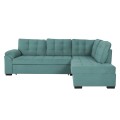 SOFABED RIGHT CORNER JADE FK3144.04R SEAFOAM GREEN VELVET 250x80-180x73-88Hcm. SOFABED RIGHT CORNER JADE FK3144.04R SEAFOAM GREEN VELVET 250x80-180x73-88Hcm.