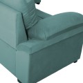 SOFABED RIGHT CORNER JADE FK3144.04R SEAFOAM GREEN VELVET 250x80-180x73-88Hcm. SOFABED RIGHT CORNER JADE FK3144.04R SEAFOAM GREEN VELVET 250x80-180x73-88Hcm.
