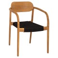 ARMCHAIR OSLO FK9636.02 TEAK WOOD IN NATURAL & ROPE--B'RATED 55x54x80Hcm. ARMCHAIR OSLO FK9636.02 TEAK WOOD IN NATURAL & ROPE--B'RATED 55x54x80Hcm.