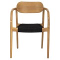 ARMCHAIR OSLO FK9636.02 TEAK WOOD IN NATURAL & ROPE--B'RATED 55x54x80Hcm. ARMCHAIR OSLO FK9636.02 TEAK WOOD IN NATURAL & ROPE--B'RATED 55x54x80Hcm.