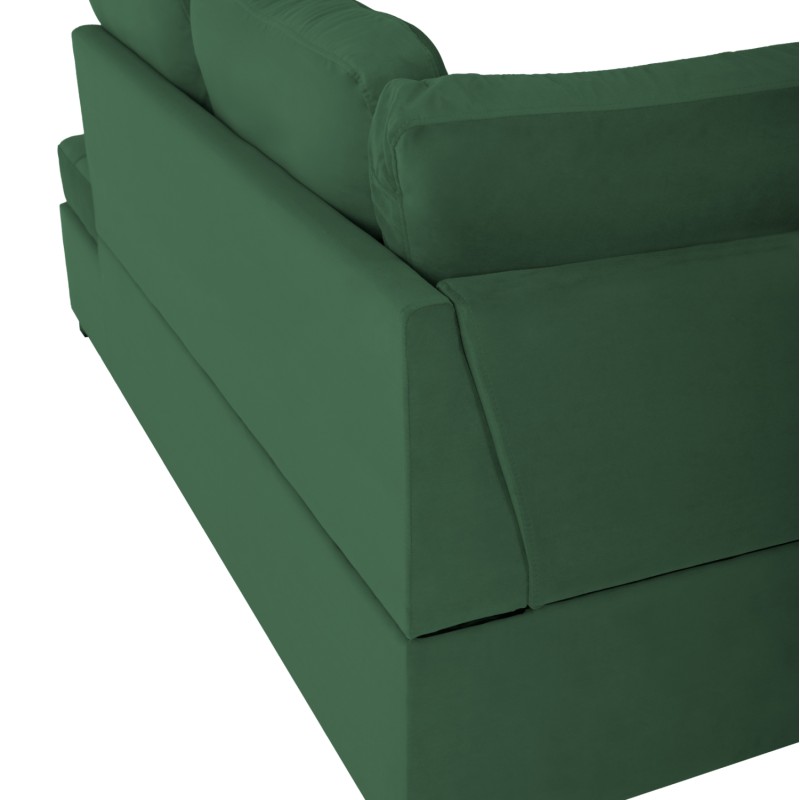 SOFABED RIGHT CORNER JADE FK3144.05R CYPRESS GREEN VELVET 250x80-180x73-88Hcm. SOFABED RIGHT CORNER JADE FK3144.05R CYPRESS GREEN VELVET 250x80-180x73-88Hcm.
