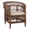 ARMCHAIR MALAWI FK9635.01 MAHOGANY WOOD WITH RATTAN IN BROWN--B'RATED 80x70x86Hcm.