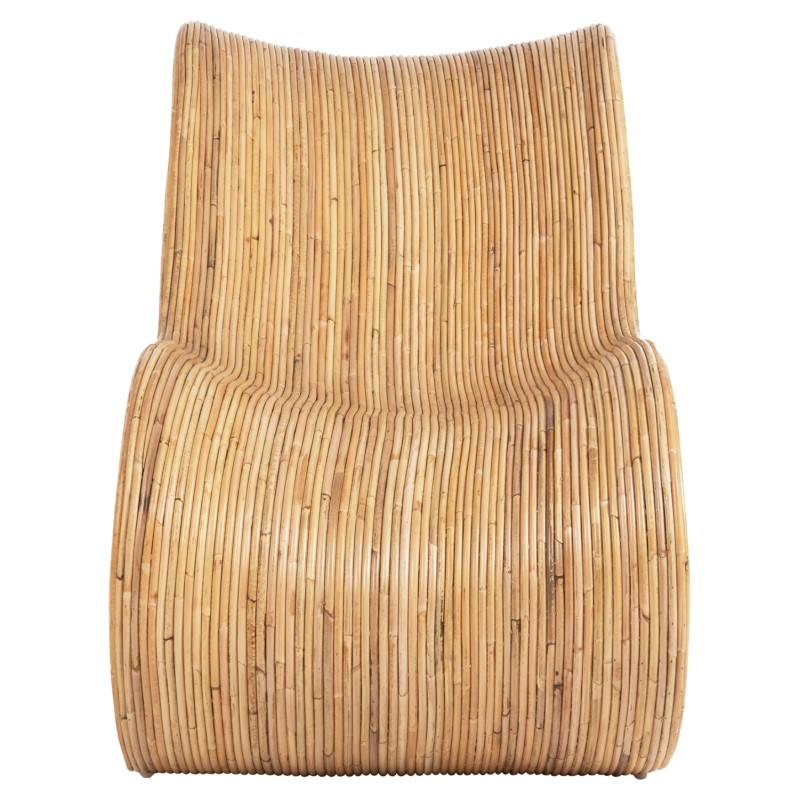 ARMCHAIR CURVY LOUNGE FK9645.01 RATTAN IN NATURAL COLOR 63x128x97Hcm. ARMCHAIR CURVY LOUNGE FK9645.01 RATTAN IN NATURAL COLOR 63x128x97Hcm.