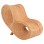 ARMCHAIR CURVY LOUNGE FK9645.01 RATTAN IN NATURAL COLOR 63x128x97Hcm.