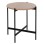 SIDE TABLE FK9589.03 MDF SONOMA-BLACK METAL BASE Φ50x55Hcm.