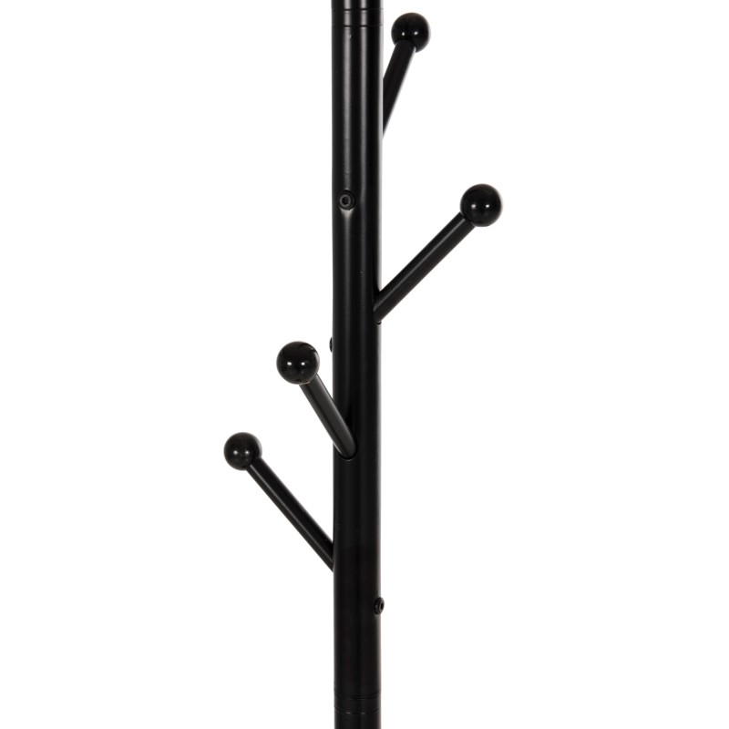FLOOR STANDING HANGER FK9576.01 METALLIC 8 HANGING POSITIONS-BLACK Φ37x175Hcm. FLOOR STANDING HANGER FK9576.01 METALLIC 8 HANGING POSITIONS-BLACK Φ37x175Hcm.