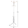 FLOOR STANDING HANGER FK9575.02 METALLIC IN WHITE COLOR-7 HANGING POSITIONS 41x41x176Hcm. FLOOR STANDING HANGER FK9575.02 METALLIC IN WHITE COLOR-7 HANGING POSITIONS 41x41x176Hcm.