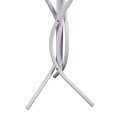 FLOOR STANDING HANGER FK9575.02 METALLIC IN WHITE COLOR-7 HANGING POSITIONS 41x41x176Hcm. FLOOR STANDING HANGER FK9575.02 METALLIC IN WHITE COLOR-7 HANGING POSITIONS 41x41x176Hcm.