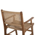 ARMCHAIR NESHA ΗΜ9385.11 SOLID TEAK NATURAL COLOR KNITTED RATTAN ROPE 57.5x59x90Hcm. ARMCHAIR NESHA ΗΜ9385.11 SOLID TEAK NATURAL COLOR KNITTED RATTAN ROPE 57.5x59x90Hcm.