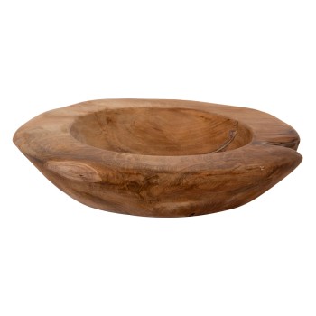 TABLE DECOR BOWL YOKI FK9627 TEAK WOOD Φ29x6Hcm.