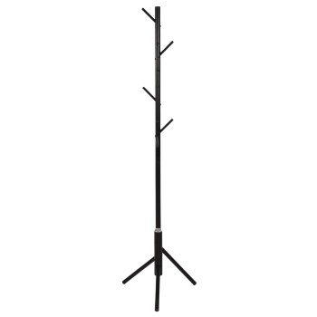 FLOOR STANDING HANGER FK9574.01 METALLIC IN BLACK COLOR-8 HANGING POSITIONS 48x48x173Hcm.