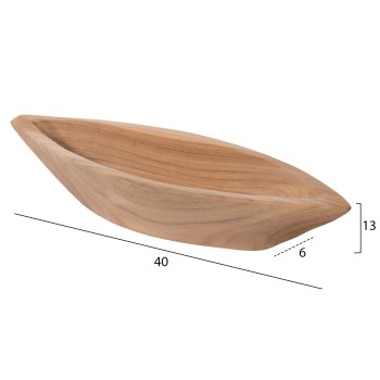 TABLE DECOR BOWL FK9633 MADE OF TEAK WOOD 40x6x13Hcm. TABLE DECOR BOWL FK9633 MADE OF TEAK WOOD 40x6x13Hcm.