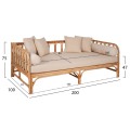 DAYBED-SOFA LIGNANO FK9660 RATTAN IN NATURAL-BEIGE CUSHIONS 200x100x75Hcm. DAYBED-SOFA LIGNANO FK9660 RATTAN IN NATURAL-BEIGE CUSHIONS 200x100x75Hcm.