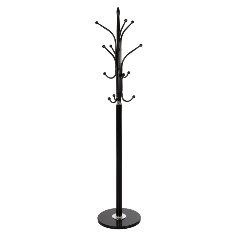 FLOOR STANDING HANGER FK9573.01 METALLIC 13 HANGING POSITIONS-BLACK Φ37x180Hcm. FLOOR STANDING HANGER FK9573.01 METALLIC 13 HANGING POSITIONS-BLACK Φ37x180Hcm.