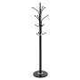 FLOOR STANDING HANGER FK9573.01 METALLIC 13 HANGING POSITIONS-BLACK Φ37x180Hcm.