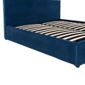 BED ALLIE FK584.18 160X200 WITH STORAGE SPACE-BLUE VELVET BED ALLIE FK584.18 160X200 WITH STORAGE SPACE-BLUE VELVET