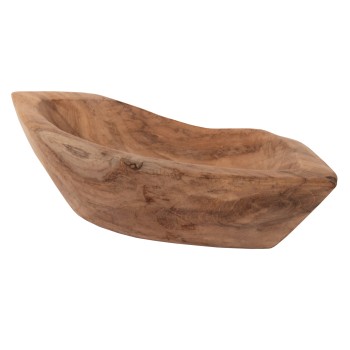 TABLE DECOR BOWL YOKI FK9632 MADE OF TEAK WOOD 30x6x13Hcm.