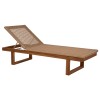 SUNLOUNGER PATRON FK5993 TEAK WOOD-VIRO ROPE WICKER 191x65x86Hcm.