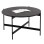 COFFEE TABLE FK9588.01 MDF BLACK MARBLE TABLETOP-BLACK METAL BASE Φ80x45Hcm.
