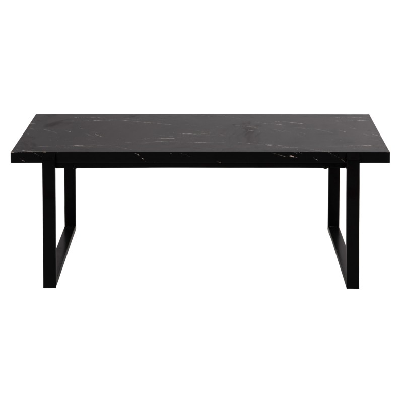 COFFEE TABLE SHABEN FK9585.01 MDF IN BLACK MARBLE TABLETOP-BLACK METAL BASE 120x60X46Hcm. COFFEE TABLE SHABEN FK9585.01 MDF IN BLACK MARBLE TABLETOP-BLACK METAL BASE 120x60X46Hcm.