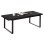 COFFEE TABLE SHABEN FK9585.01 MDF IN BLACK MARBLE TABLETOP-BLACK METAL BASE 120x60X46Hcm.