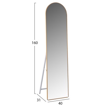 FLOOR STANDING MIRROR JOELY FK9578.30 ALUMINUM FRAME IN GOLD COLOR 40x31x160Hcm. FLOOR STANDING MIRROR JOELY FK9578.30 ALUMINUM FRAME IN GOLD COLOR 40x31x160Hcm.