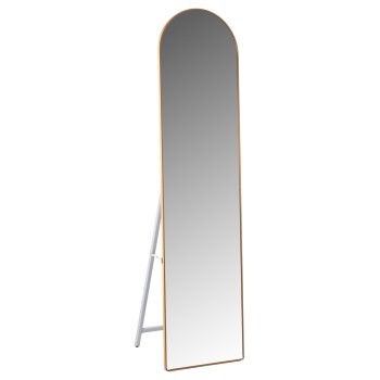FLOOR STANDING MIRROR JOELY FK9578.30 ALUMINUM FRAME IN GOLD COLOR 40x31x160Hcm.