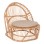 ARMCHAIR ENTROPY FK9840.01 RATTAN IN NATURAL-ECRU CUSHION 80x97x85Hcm.