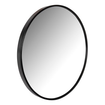 WALL MIRROR ROUND FK9582.01 ALUMINUM FRAME IN BLACK Φ50x3 cm. WALL MIRROR ROUND FK9582.01 ALUMINUM FRAME IN BLACK Φ50x3 cm.