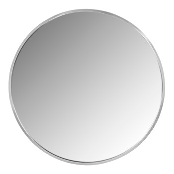 WALL MIRROR ROUND FK9582.40 ALUMINUM FRAME IN SILVER Φ50x3 cm.