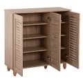 SHOE CABINET PROLLY FK9609.02 MELAMINE IN SONOMA-3 DOORS-4 SHELVES 87x32x88Hcm. SHOE CABINET PROLLY FK9609.02 MELAMINE IN SONOMA-3 DOORS-4 SHELVES 87x32x88Hcm.