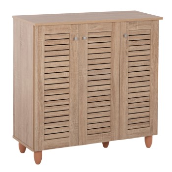SHOE CABINET PROLLY FK9609.02 MELAMINE IN SONOMA-3 DOORS-4 SHELVES 87x32x88Hcm.
