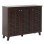 SHOE CABINET PRODY FK9610.01 MELAMINE IN WENGE 3 DOORS 115x34x89Hcm.