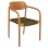 ARMCHAIR OSLO FK9636.05 TEAK WOOD IN NATURAL & ROPE--B'RATED 55x54x80Hcm.