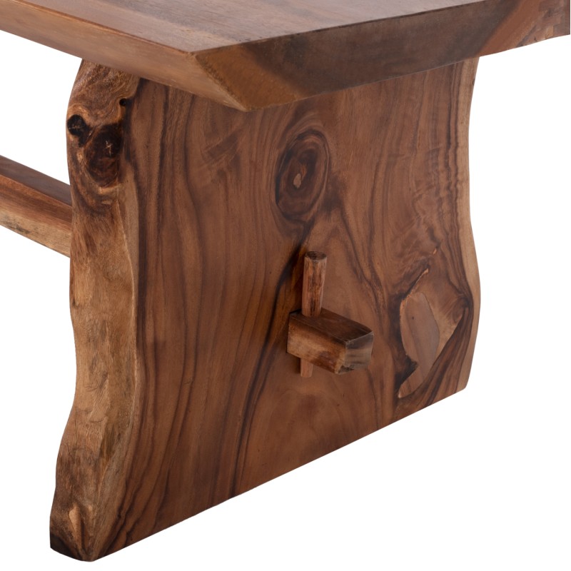 DINING TABLE ULYSES FK9758 SOLID SUAR WOOD IN NATURAL COLORING 250x90x78Hcm.
