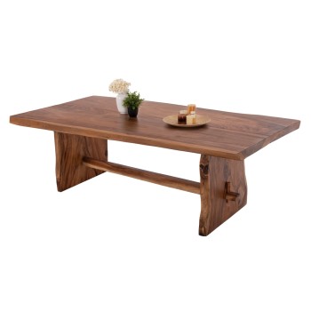 DINING TABLE ULYSES FK9759 SOLID SUAR WOOD IN NATURAL COLORING 300x100x78Hcm.