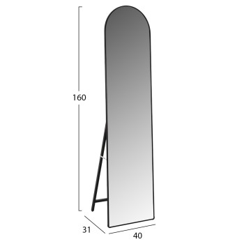 FLOOR STANDING MIRROR JOELY FK9578.01 ALUMINUM FRAME IN BLACK COLOR 40x31x160Hcm. FLOOR STANDING MIRROR JOELY FK9578.01 ALUMINUM FRAME IN BLACK COLOR 40x31x160Hcm.