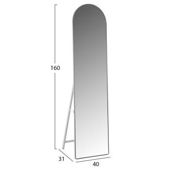 FLOOR STANDING MIRROR JOELY FK9578.40 ALUMINUM FRAME IN SILVER COLOR 40x31x160Hcm. FLOOR STANDING MIRROR JOELY FK9578.40 ALUMINUM FRAME IN SILVER COLOR 40x31x160Hcm.