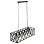 CEILING PENDANT LAMP FK4128 6LIGHTS-BLACK METAL FRAME 77,5x25x101Hcm.