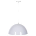 CEILING PENDANT LAMP FK4079 WHITE METAL ROUND CAP Φ40x125Hcm. CEILING PENDANT LAMP FK4079 WHITE METAL ROUND CAP Φ40x125Hcm.