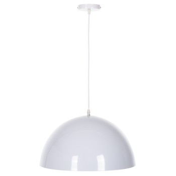 CEILING PENDANT LAMP FK4079 WHITE METAL ROUND CAP Φ40x125Hcm.