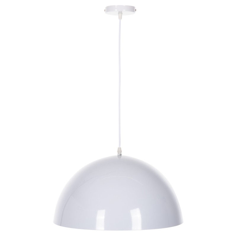 CEILING PENDANT LAMP FK4079 WHITE METAL ROUND CAP Φ40x125Hcm. CEILING PENDANT LAMP FK4079 WHITE METAL ROUND CAP Φ40x125Hcm.
