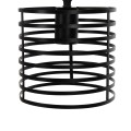 CEILING PENDANT LAMP FK4090 BLACK CYLINDRICAL METAL CAP Φ16x124Hcm. CEILING PENDANT LAMP FK4090 BLACK CYLINDRICAL METAL CAP Φ16x124Hcm.