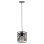 CEILING PENDANT LAMP FK4090 BLACK CYLINDRICAL METAL CAP Φ16x124Hcm.