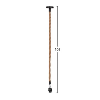 CEILING PENDANT LAMP FK4043 ROPE 1M LONG AND 2cm THICK-E27 SOCKET CEILING PENDANT LAMP FK4043 ROPE 1M LONG AND 2cm THICK-E27 SOCKET