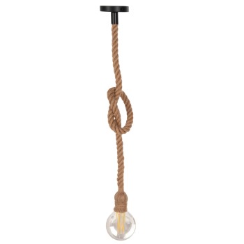 CEILING PENDANT LAMP FK4044 ROPE 1M LONG AND 2cm THICK-E27 COVERED SOCKET