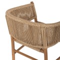 ARMCHAIR IRVINE FK9822 TEAK WOOD-SYNTHETIC ROPE IN NATURAL COLOR 64x56x76Hcm. ARMCHAIR IRVINE FK9822 TEAK WOOD-SYNTHETIC ROPE IN NATURAL COLOR 64x56x76Hcm.