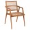 ARMCHAIR VAYA FK9823 TEAK WOOD-SYNTHETIC ROPE IN NATURAL COLOR 53.5x60.5x85Hcm.
